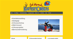 Desktop Screenshot of kuffertcirkus.dk